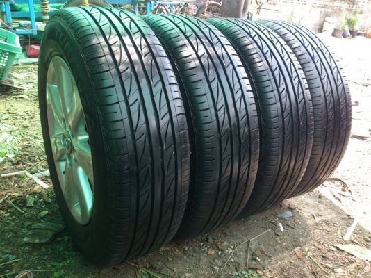 ขายแม็ก TOYOTA  ALTIS พร้อมยางบริดสโตน 195/65R15 ปี12 ดอกยางหนาๆสวยๆ จำนวน 1 ชุด