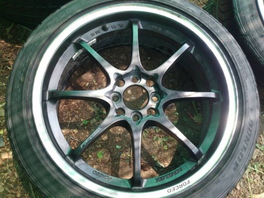 ขายแม็ก CE28 4 รู100 พร้อมยางDUNLOP 205/45R17 ยางสัปดาห์ที่51ปี13 ดอกยางหนาสวยๆ จำนวน 1 ชุด