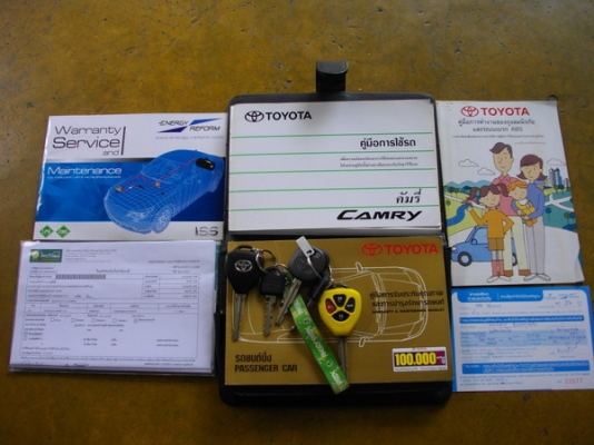 CAMRY 2.0G สีดำ ปี08 มีCruse Control แก๊สLPGหัวประกัน3+ เช็คศูนย์ตลอด เครื่องเทพ