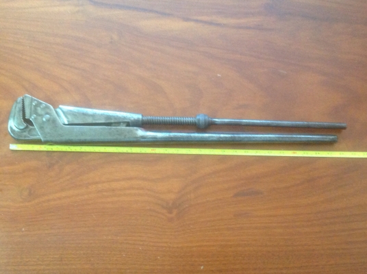 ขายประแจจับแป๊บ 2 ขาหายาก Vintage Bahco 28" ขยายปากได้ 4.5"