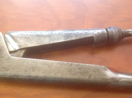 ขายประแจจับแป๊บ 2 ขาหายาก Vintage Bahco 28" ขยายปากได้ 4.5"