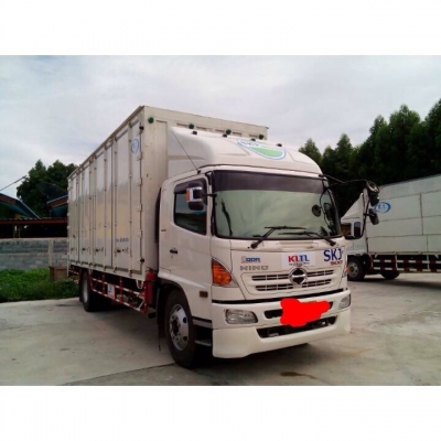 ขายด่วนรถบรรทุก6ล้อ hino 500  ปี56ตู้แห้ง 10บาน เปิดได้ทุกบาน ยาว7เมตรกว่าครับ