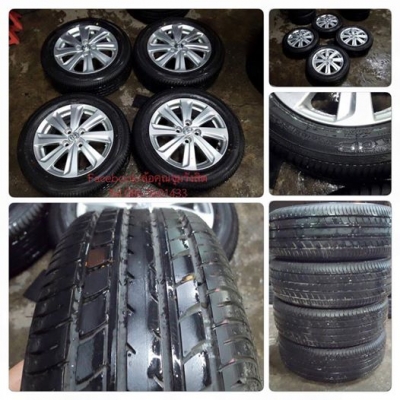 ขายล้อป้ายแดง 15 New Vios 4รู100 +ยางปี15 ราคา11,900฿ ถูกๆ