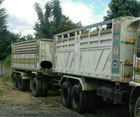 สิบล้อ อีซูซุ 270ยูโรทู ปี47 แม่ลูก3เพา ดั้มสามมิตร สภาพดีสวยพร้อมใช้งาน ไม่เคยมีอุบัติเหตุ ทะเบียนพร้อม