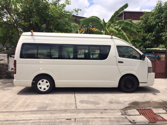 ขายรถตู้คอมมิวเตอร์ปี08หลังคาสูง เครื่องเบนซินก๊าซNGVโรงงาน ไม่แพง