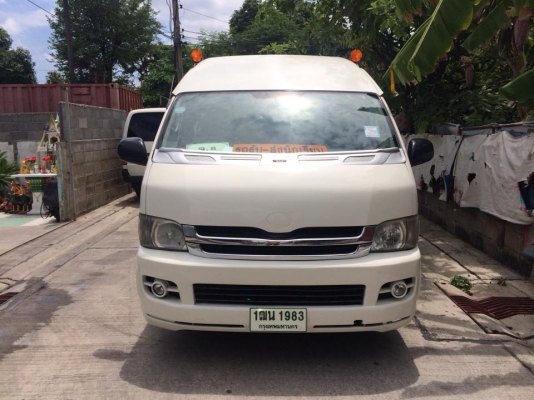 ขายรถตู้คอมมิวเตอร์ปี08หลังคาสูง เครื่องเบนซินก๊าซNGVโรงงาน ไม่แพง