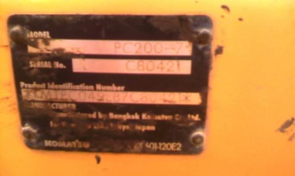 ขายดาวน์...PC200-7. รถ 3112 ชั่วโมง รถสวยมากๆเดิมๆ