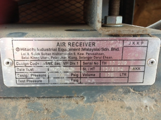 ปั๊มลม HITACHI BABICON 3HP Made In Japan มือสองสภาพดี