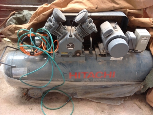 ปั๊มลม HITACHI BABICON 3HP Made In Japan มือสองสภาพดี
