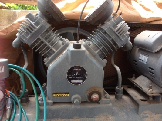ปั๊มลม HITACHI BABICON 3HP Made In Japan มือสองสภาพดี