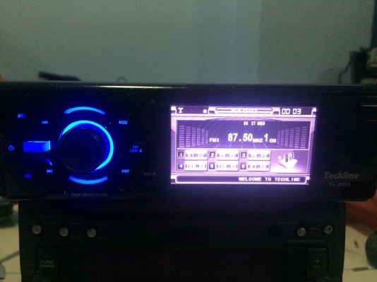 Techline TL-3305 จอสี 3.5 นิ้ว USB SD CARD DVD VCD MP3 CD FMคลื่นไทย ปรีเอ้า CAMERA BACK VIDEO IN VIDEO OUT มือ2