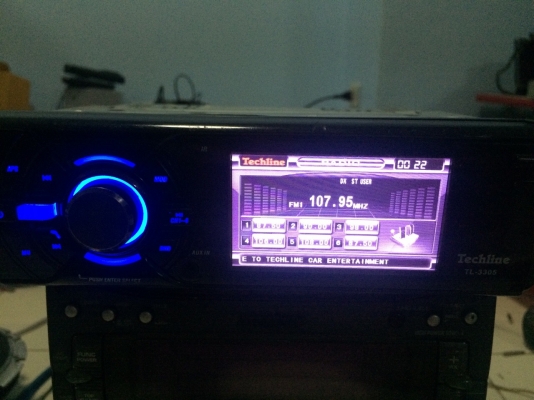 Techline TL-3305 จอสี 3.5 นิ้ว USB SD CARD DVD VCD MP3 CD FMคลื่นไทย ปรีเอ้า CAMERA BACK VIDEO IN VIDEO OUT มือ2