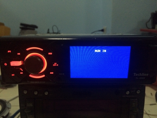 Techline TL-3305 จอสี 3.5 นิ้ว USB SD CARD DVD VCD MP3 CD FMคลื่นไทย ปรีเอ้า CAMERA BACK VIDEO IN VIDEO OUT มือ2