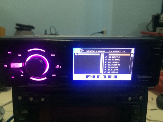 Techline TL-3305 จอสี 3.5 นิ้ว USB SD CARD DVD VCD MP3 CD FMคลื่นไทย ปรีเอ้า CAMERA BACK VIDEO IN VIDEO OUT มือ2
