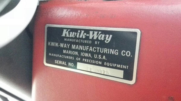 ****** ขายแล้วครับ!! ***** เครื่องเจียรดรัมเบรค Kwik-Way Made in USA. ไฟบ้าน 089-2499-123 นครปฐม