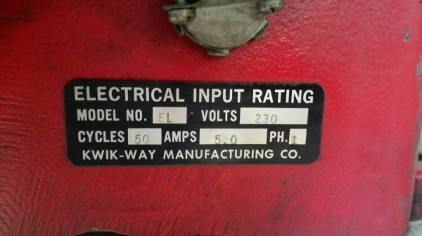 ****** ขายแล้วครับ!! ***** เครื่องเจียรดรัมเบรค Kwik-Way Made in USA. ไฟบ้าน 089-2499-123 นครปฐม