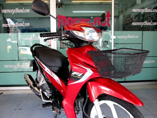 wave 110 i สีแดง (สต้าทมือ) ตัวใหม่ ท่อออกข้าง คันนี้มาพร้อมล้อแมกซ์แต่งสวยๆ รถเดือน เม ย.ปี57 ไมล์7 พันโล แถม 3รายการ 29900