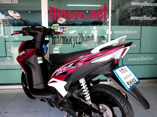 MIO 125 i สีชมพูขาว ลาย MX ตัวท๊อป ล้อแมกซ์ รถเดือน กันยายน ปี 57 ไมล์ 5 พันโล ยางอย่างหนา  แถม 3 รายการ  28900