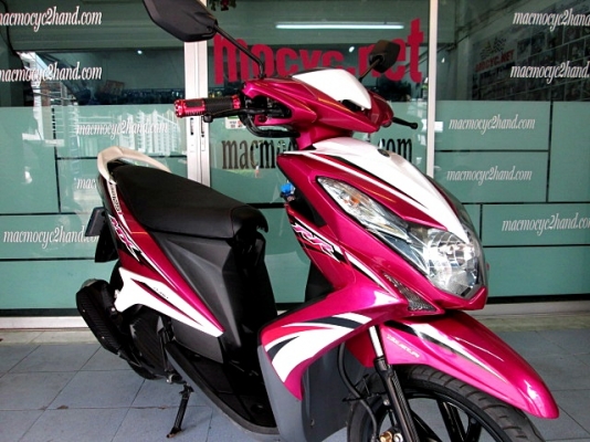 MIO 125 i สีชมพูขาว ลาย MX ตัวท๊อป ล้อแมกซ์ รถเดือน กันยายน ปี 57 ไมล์ 5 พันโล ยางอย่างหนา  แถม 3 รายการ  28900