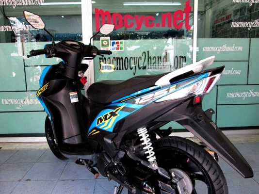 MIO 125 i สีฟ้าดำ ลาย MX ตัวท๊อป ล้อแมกซ์ รถเดือน กรกฏาคม ปี 57 ไมล์ 5 พันโล  แถม 3 รายการ 33900