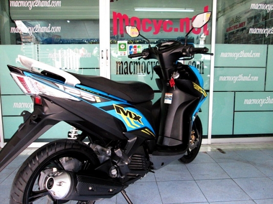 MIO 125 i สีฟ้าดำ ลาย MX ตัวท๊อป ล้อแมกซ์ รถเดือน กรกฏาคม ปี 57 ไมล์ 5 พันโล  แถม 3 รายการ 33900