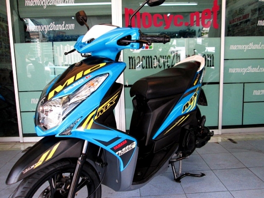 MIO 125 i สีฟ้าดำ ลาย MX ตัวท๊อป ล้อแมกซ์ รถเดือน กรกฏาคม ปี 57 ไมล์ 5 พันโล  แถม 3 รายการ 33900