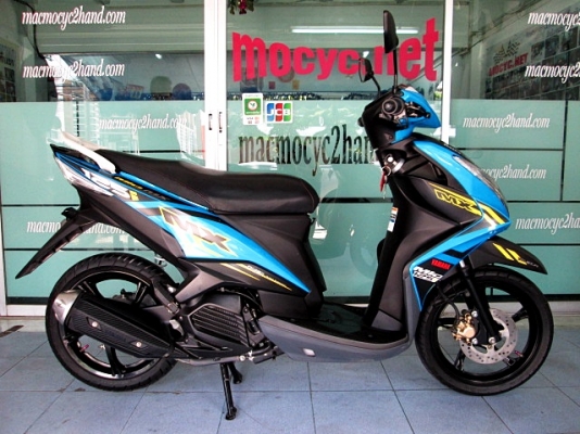 MIO 125 i สีฟ้าดำ ลาย MX ตัวท๊อป ล้อแมกซ์ รถเดือน กรกฏาคม ปี 57 ไมล์ 5 พันโล  แถม 3 รายการ 33900