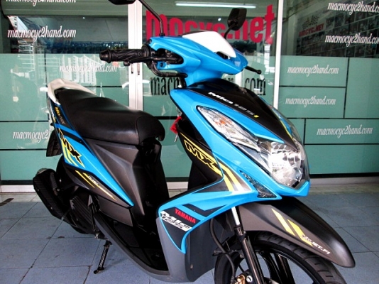 MIO 125 i สีฟ้าดำ ลาย MX ตัวท๊อป ล้อแมกซ์ รถเดือน กรกฏาคม ปี 57 ไมล์ 5 พันโล  แถม 3 รายการ 33900