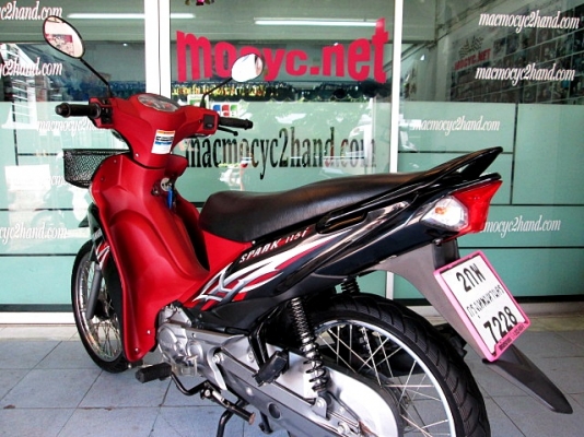 SPARK 115 i  สต๊าทมือ สีดำแดง รถเดือน พฤษภาคม ปี 57 ไมล์ 5 พันโล รถที่ประหยัดน้ำมันที่สุด แถม 3 รายการ 25900