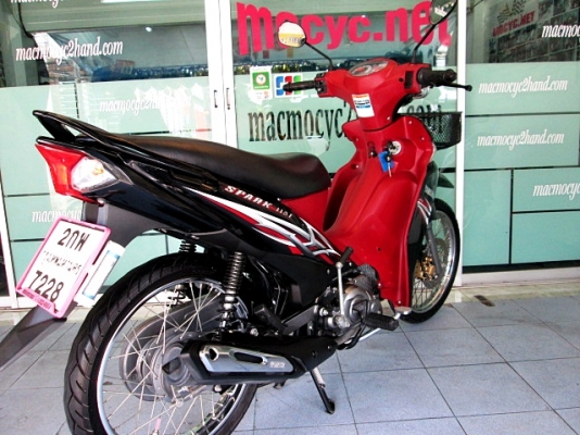 SPARK 115 i  สต๊าทมือ สีดำแดง รถเดือน พฤษภาคม ปี 57 ไมล์ 5 พันโล รถที่ประหยัดน้ำมันที่สุด แถม 3 รายการ 25900