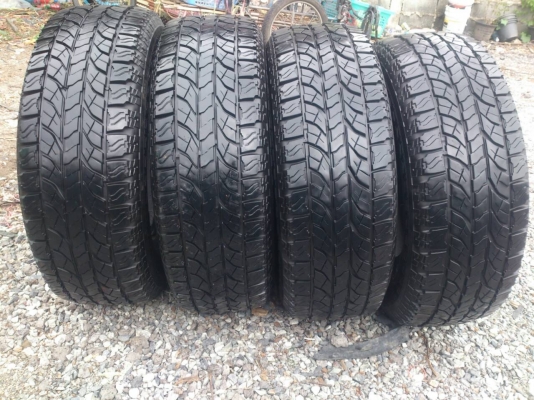 ขายยาง YOKOHAMA  A/T 265/70R16 ยางสัปดาห์ที่10ปี13 ดอกยางหนาสดเท่ากันสวยๆ จำนวน 1 ชุด 6800