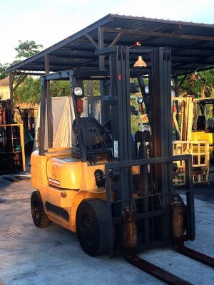 ขายรถ FORKLIFT ยี่ห้อ MITSUBISHI ขนาด2.5ตัน เครื่องยนต์ดีเซล เกียร์ธรรมดา ยกสุง5เมตร