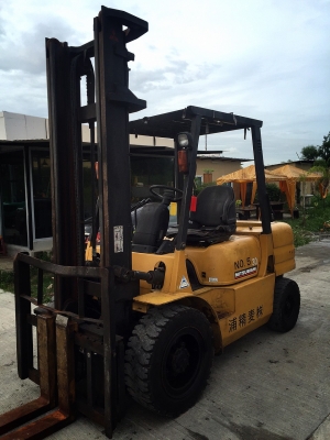 ขายรถ FORKLIFT ยี่ห้อ MITSUBISHI ขนาด3ตัน เครื่องยนต์ดีเซล เกียร์ธรรมดา ยกสุง4เมตร