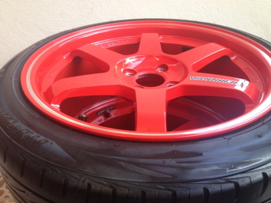 ขายล้อแม็ก TE-37 17 พร้อมยาง 205 45 17 birdgestone my02