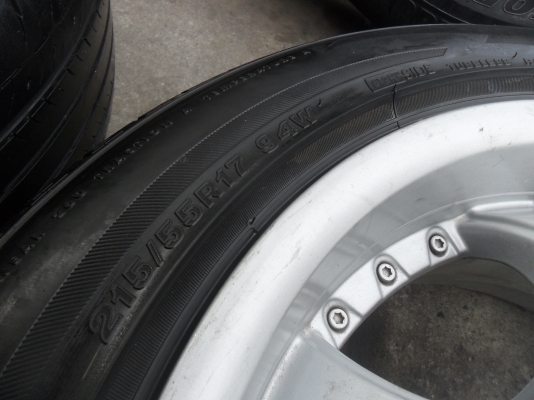 ล้อแม็ก 17นิ้ว 6รู LENSO พร้อมยาง สวยๆ 4 ล้อ ราคา 7500 บาท