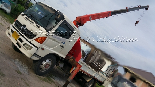 ขาย Hino FG 6ล้อ ปี50 ติดเครน 5 ตัน 4 ปลอก