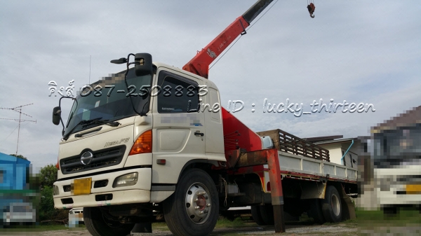 ขาย Hino FG 6ล้อ ปี50 ติดเครน 5 ตัน 4 ปลอก