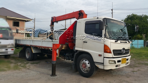 ขาย Hino FG 6ล้อ ปี50 ติดเครน 5 ตัน 4 ปลอก