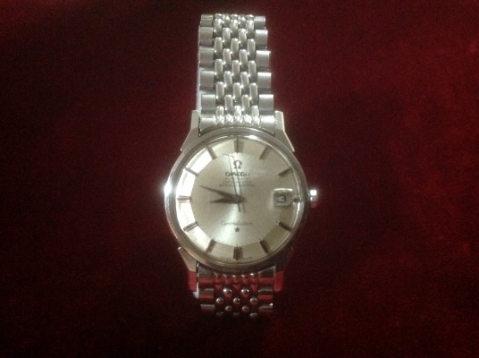 ขายนาฬิกา Vintage Omega หน้า 12 เหลี่ยม แสตนเลสขาสิงห์ หอดูดาว