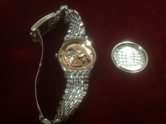 ขายนาฬิกา Vintage Omega หน้า 12 เหลี่ยม แสตนเลสขาสิงห์ หอดูดาว