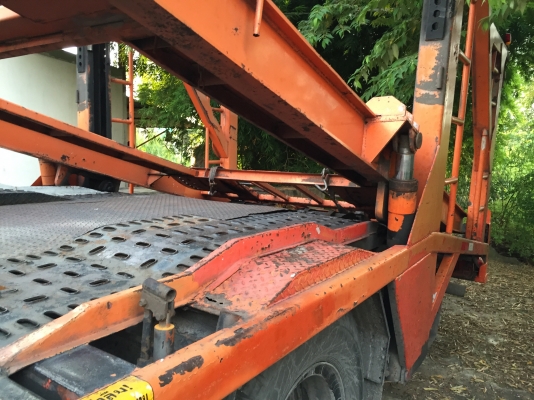 ขาย ที่บรรทุกรถ2ชั้นยาว7.2เมตรพร้อมระบบไฮโดรลิก บรรทุกได้ 3-4คันไว้ใส่กับรถ6ล้อยาว7.2เมตร