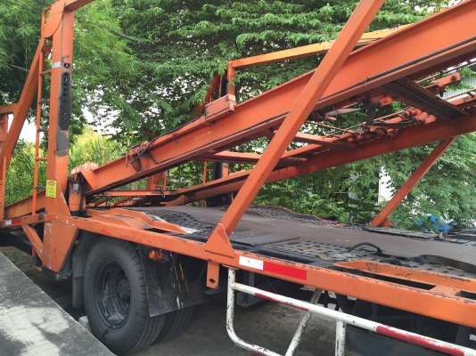 ขาย ที่บรรทุกรถ2ชั้นยาว7.2เมตรพร้อมระบบไฮโดรลิก บรรทุกได้ 3-4คันไว้ใส่กับรถ6ล้อยาว7.2เมตร