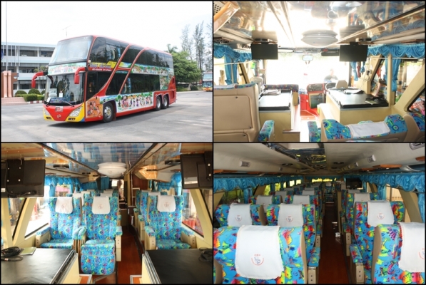 ขายรถบัส HINO F17TDI 10 ล้อแท้ ปรับอากาศ 2ชั้น VIP 43ที่นั่ง สภาพสวยพร้อมใช้งาน