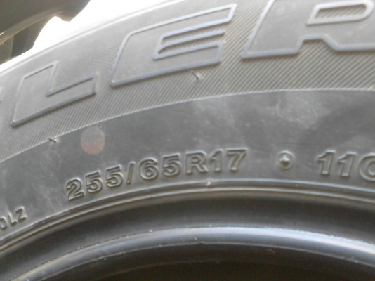 255/65R17 BRIDGESTONE ชุด 4 เส้น tel.081-427-3941