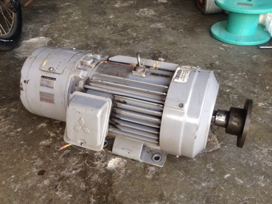 ขายมอเตอร์เบรค mitsubishi 3HP. 380V 1450RPM. ระบบเบรคในตัว สภาพสวย วิ่งนิ่ม พร้อมใช้งาน