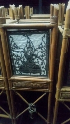 โคมไฟหวายแท้