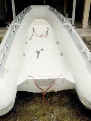 ขายเรือยางท้องไฟเบอร์ ผ้า ไฮพาลอน 380