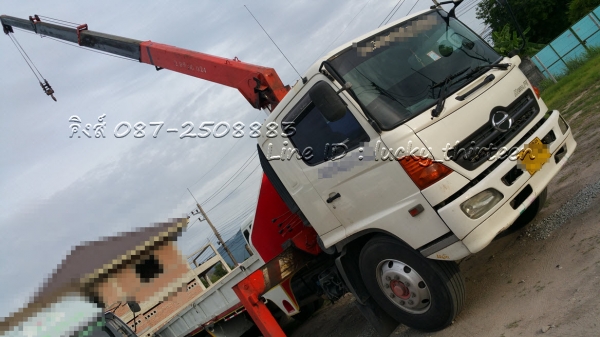 ขาย Hino FG 6ล้อ ปี50 ติดเครน 5 ตัน 4 ปลอก กระบะยาว 6 เมตร