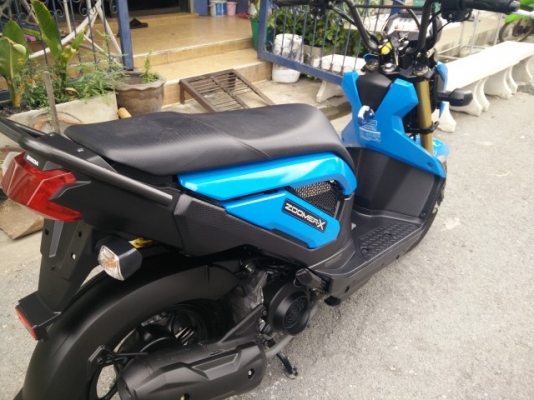 HONDA ZOOMER X รถปี2014วิ่ง3xxxโล สีน้ำเงิน ดำ สวยเท่ห์ไม่ซ้ำใคร กุญแจแท้2ดอก พร้อมใช้งาน ราคาเบาๆ