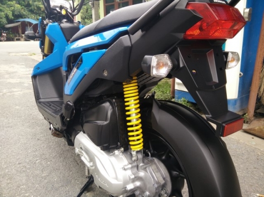 HONDA ZOOMER X รถปี2014วิ่ง3xxxโล สีน้ำเงิน ดำ สวยเท่ห์ไม่ซ้ำใคร กุญแจแท้2ดอก พร้อมใช้งาน ราคาเบาๆ